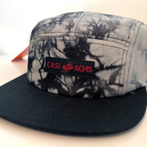 Five Panel Hat - Black Tie Dye