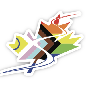 CASI Pride Logo Sticker / Autocollant du logo de l’ACMS aux couleurs de la Fierté